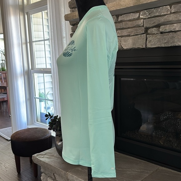 Salt Life Oasis SLX UVAPOR long sleeve sun protection top,performance fabric - Picture 6 of 12